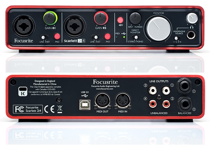Carte son Focusrite 2I4 – Image 3