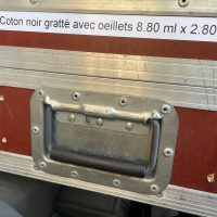 Rideau Noir Coton Gratté 8.80 m x 2.80 m